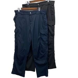 Lot of 2 Galls Women's Tactical Cargo Pants Black/ Navy Style TJ305 Size 14 30